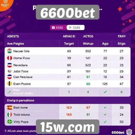 Estatísticas de jogadores ativos no 6600bet